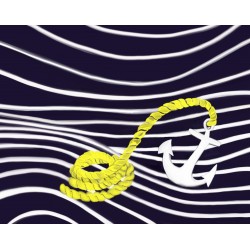 Anchor with Rope Art Print Anchor with Rope Art Print