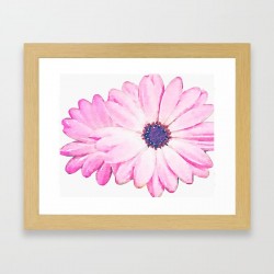 Double Daisy Art Print Double Daisy Art Print