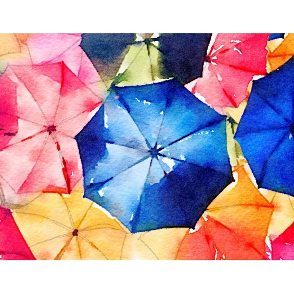 Umbrellas Art Print