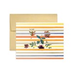 Autumn Stripes 4 Card Set