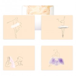 Ballerina 4 Card Theme Set Ballerina 4 Card Theme Set