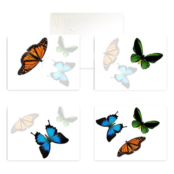Butterfly 4 Card Theme Set