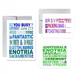 Wedding Invitation Suite - Digital Letterpress