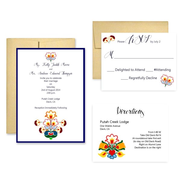 Wedding Invitation Suite - Flower Market